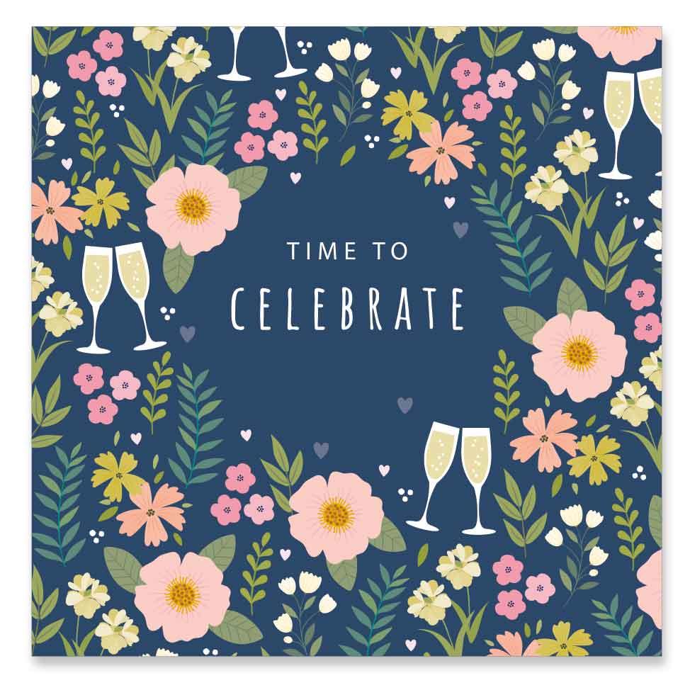 'Time To Celebrate' General Congratulations card