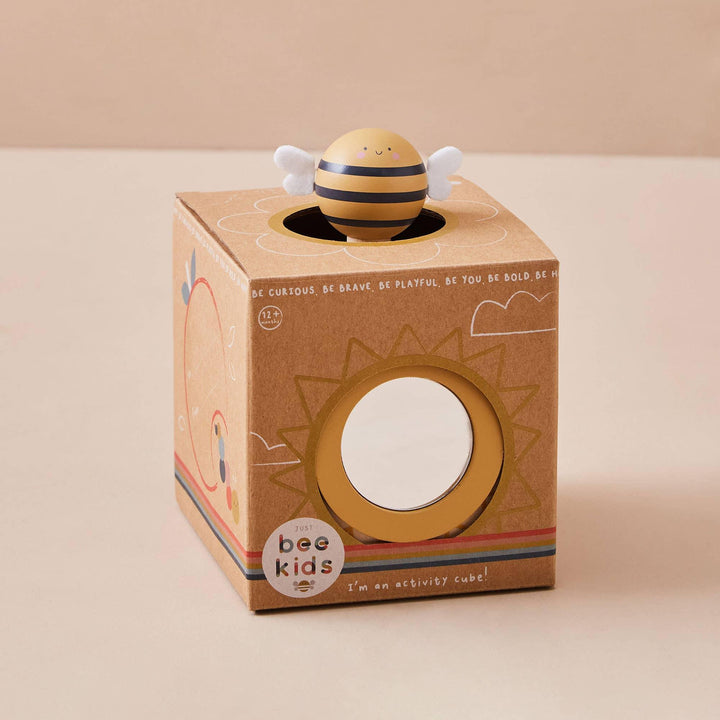 Just Bee Kids Wooden Mini Activity Cube