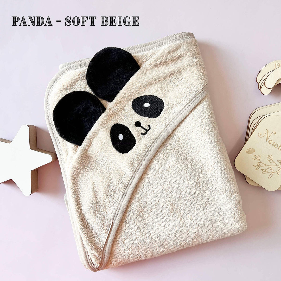 Panda Hooded Cotton Towel