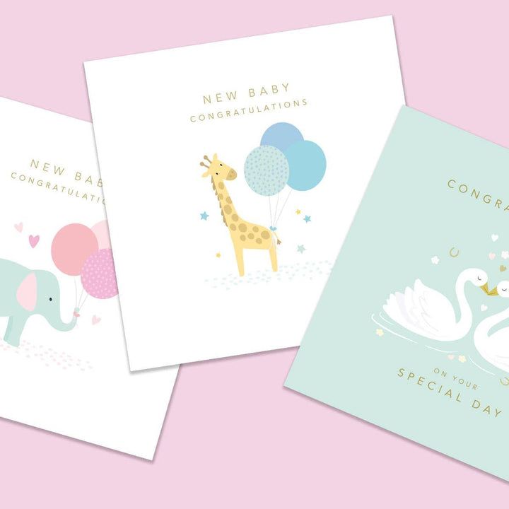 New Baby Cute Giraffe Card