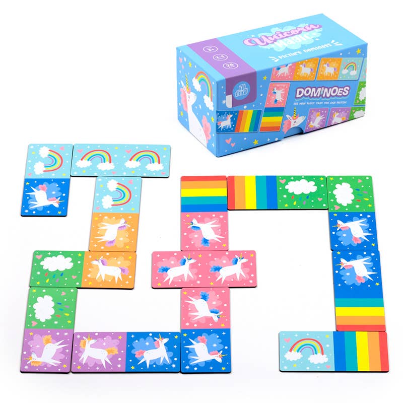 Unicorn Magic Kids Dominoes Set