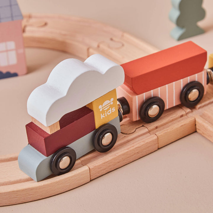 Just Bee Kids Wooden Kids Train Set