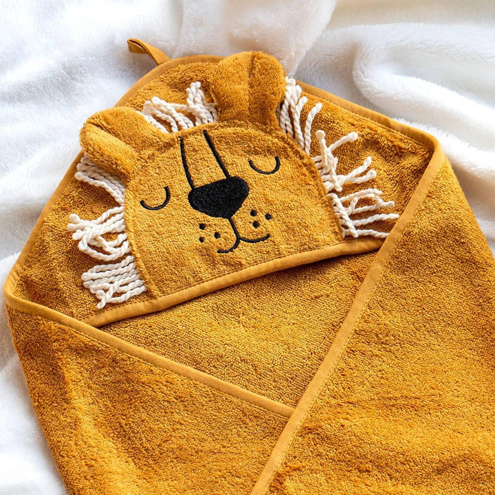 Lion Hooded Cotton Towel