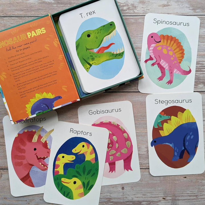 Dinosaur Pairs - Children's Matching Card Game