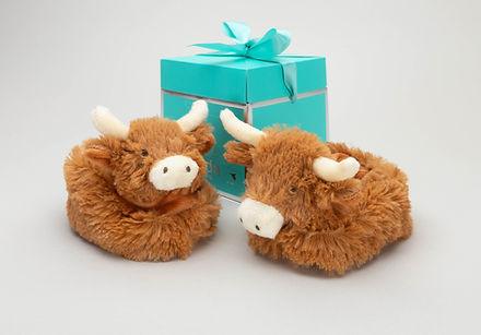 Horny Cow Slippers 0-6months