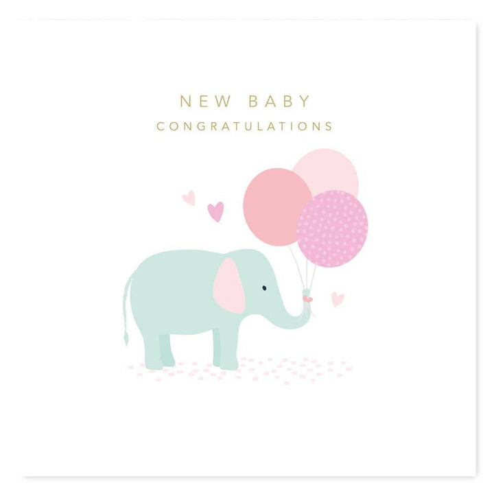 New Baby Cute Elephant Card