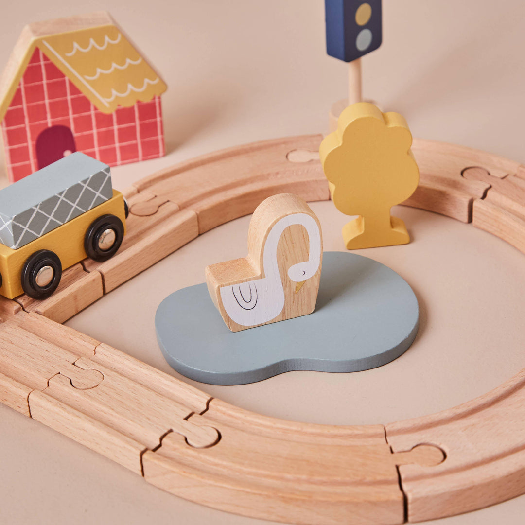 Just Bee Kids Wooden Kids Train Set