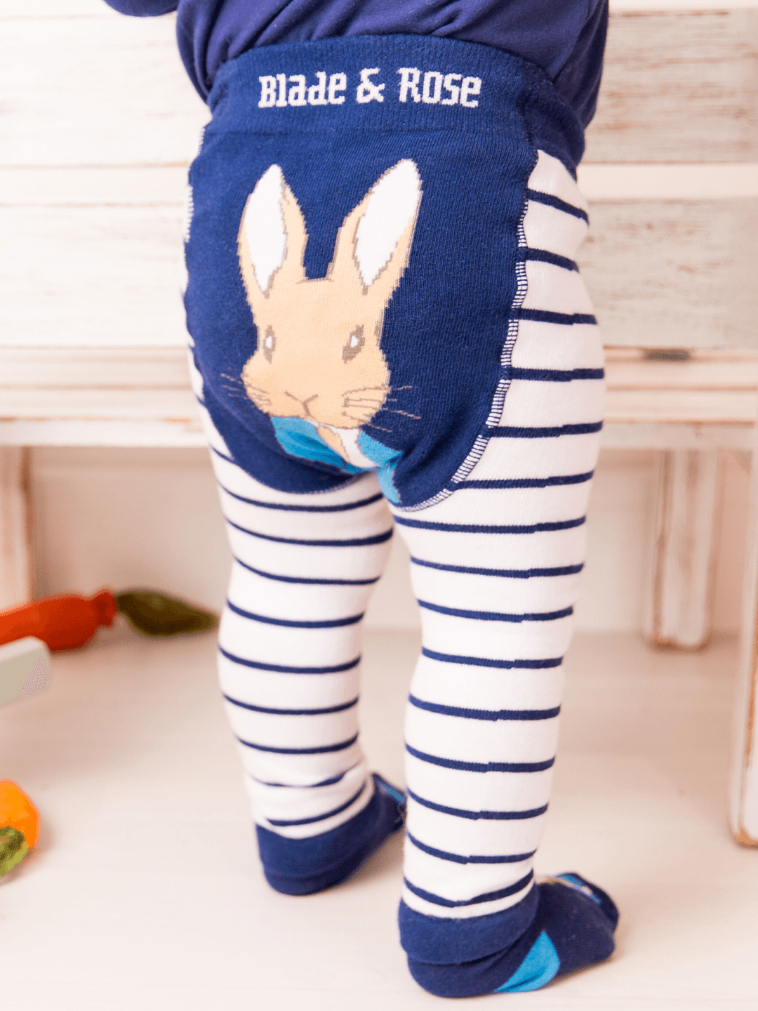 BR Peter Rabbit Navy Stripe Leggings 1-2yrs