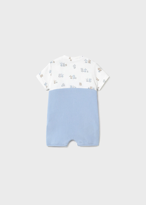 Mayoral Baby Teddy Short Romper Dungarees