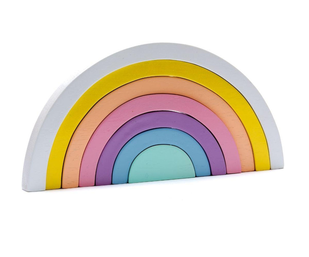 Wooden Rainbow Pastel Puzzle