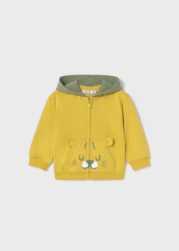 Mayoral Jungle Pocket Zip-Up Hoodie